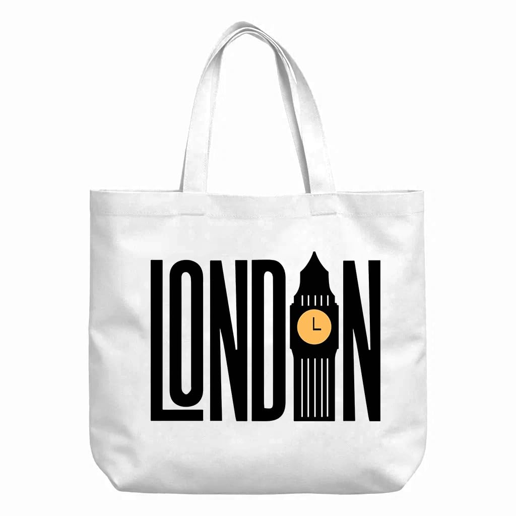 Bhoomi Impex Cotton Tote Bag - Reusable Eco-Friendly Shopping & Everyday Carry Bag, Lightweight & Durable_ Print - 20