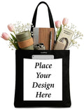 TrendoPrint Reusable Cotton Canvas Tote Bag 14x16 Inch | Eco-Friendly Shopping Bag with Strong Handles for Grocery, Office, College & Travel
