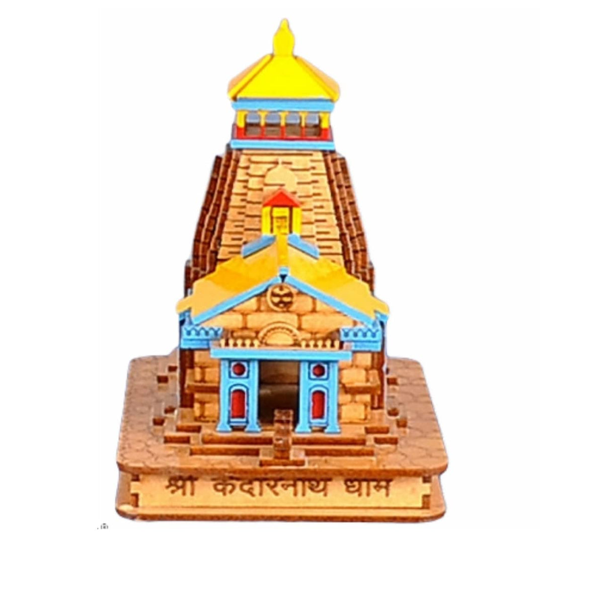 HaridwarDivine Wooden Built Miniature Kedarnath ji Temple Small | Hand Crafted Wooden Temple