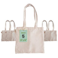11x13 Inch Plain Canvas Tote Bag | 1 Pc, 5 Pcs, 7 Pcs, 10 Pcs, 15 Pcs, 20 Pcs, 25 Pcs | 100% Organic Reusable 180 GSM Cotton Handbag for Shopping, Daily Use, Grocery, DIY Painting & Storage (5)