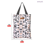 PrettyKrafts Tote Bags Cotton Shopping Bags with Shoulder Length Handles, Grocery Shopping Cloth Bags, Reusable, Washable Tote Bag for Women, Teacher, Mother as Gifts, Grey