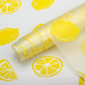 ElastPro (45 cm X 1.5 m) Printed Shelf Liners for Kitchen Shelves, Drawer Mat, Shelf Liner, Fridge Mats, Kitchen Cabinet Drawer Mat Liner Sheets (Half Lemon Printed) Kafalo