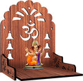 MANDIRAM SSI Wooden Mandir for Pooja Home Decoration Wall Mounted Beautiful Temple