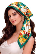 Wirkqeez Silk Head Scarf for Women – Luxury Satin Silk Hair Scarf, Soft Bandana Wrap for Sleeping, Hair Protection & Styling (Multicolor_05)