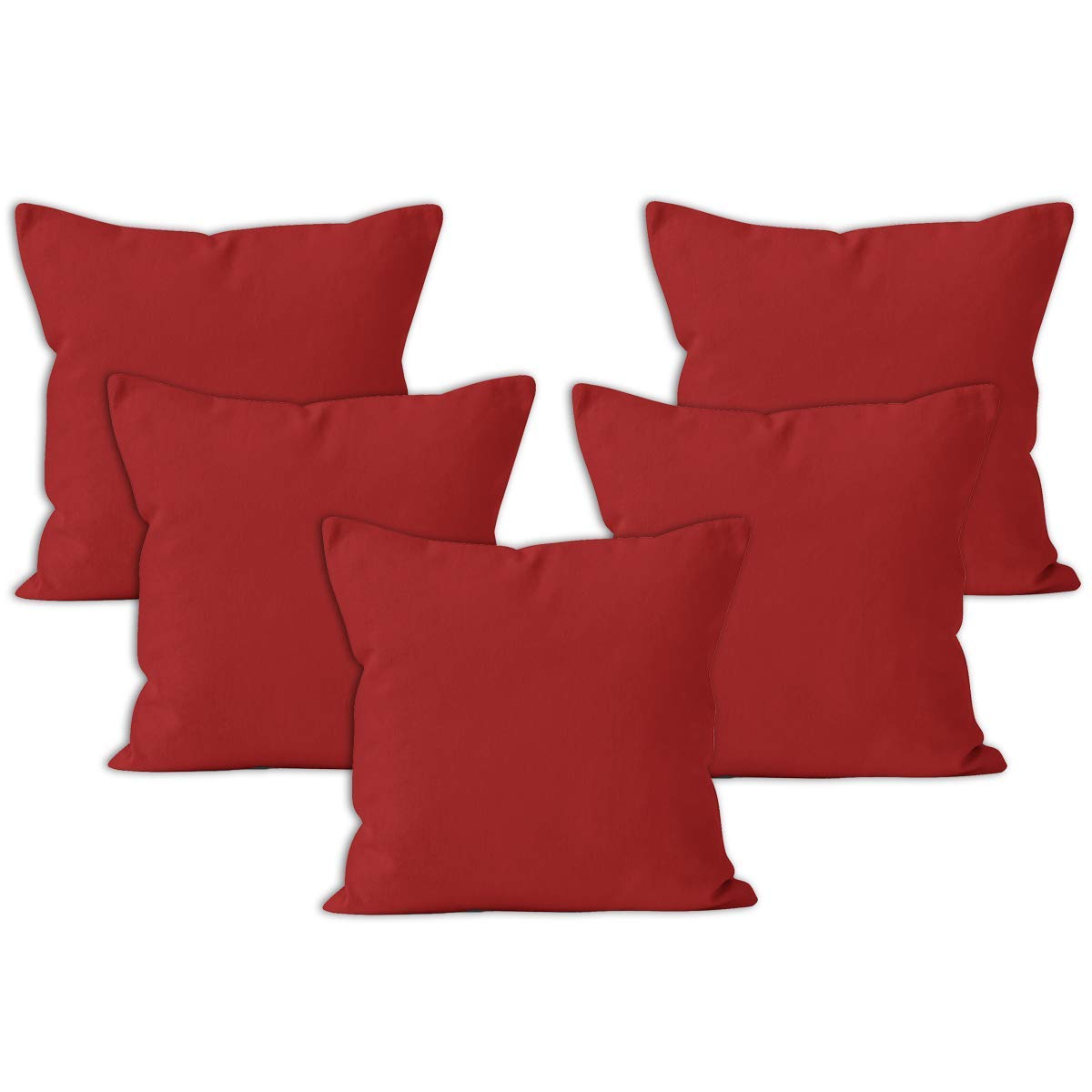 Encasa XO Cushion Covers, No Inserts, Cotton Throw Pillow Cases
