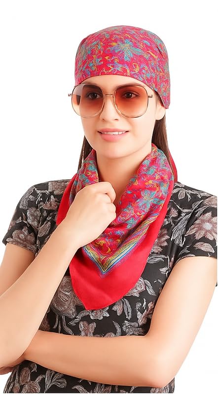 CHACKO Women’s Wool Winter Scarf | Soft & Warm Woolen Muffler | Stylish Cold Weather Wrap for Women | Pack of 1_Maroon