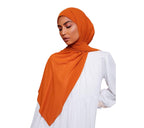 URSHIA MALAYSIAN GEORGETTE HIJAB/DIAMOND GEORGETTE HIJAB FOR WOMEN (BURNT ORANGE)