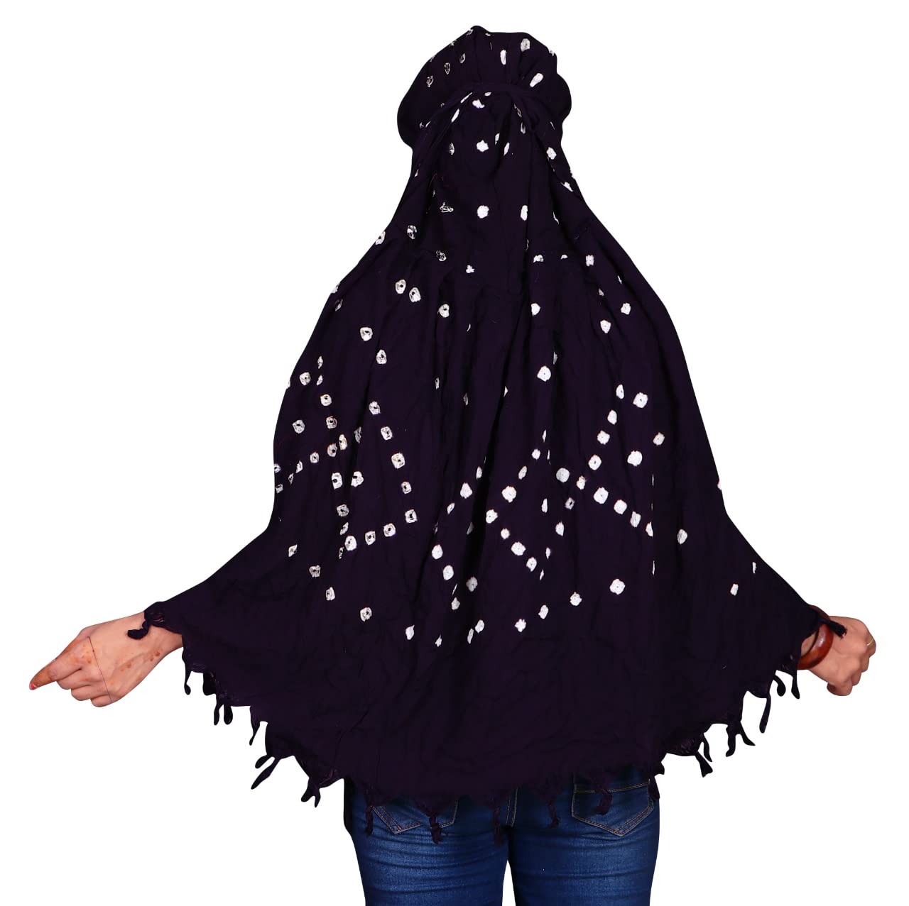 KITDAO Cotton Long Scarf Cum Mask scarves Usable for vehicle Driver White Printed Design Universal Size For Girl,Women Breathable Sun Protection Light Weight Cotton Fancy Scarf (5)