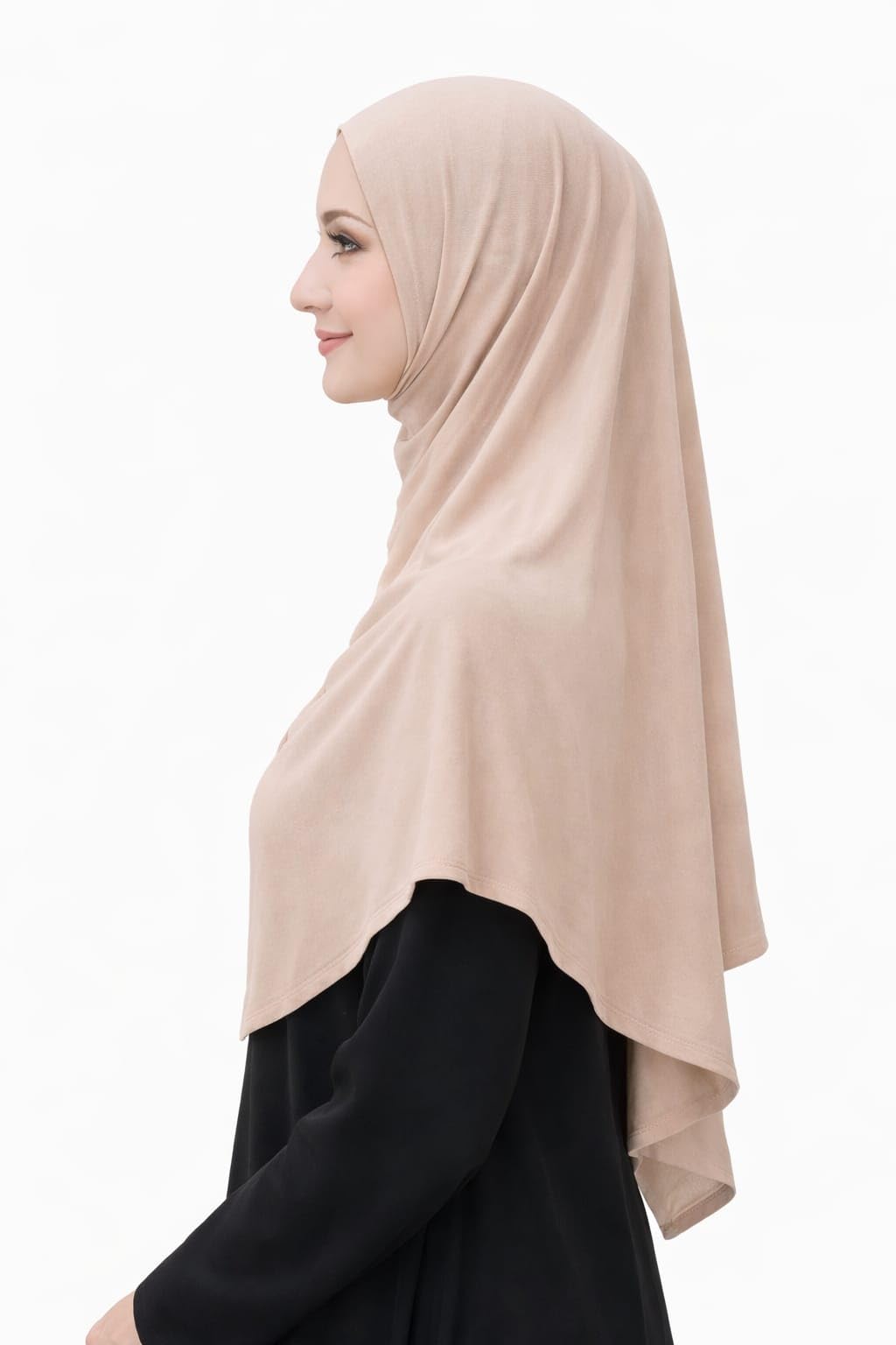 TCP TheClothesPeople : Premium Stitched Jersey One-Piece Instant Hijab for Women - No Pins Needed (Navy)