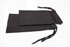 Trance Home Linen 100% Cotton 16x32 inch 200TC Striped Bolster Cover | Round Bed Side Long Bolster Pillow Cover to fit 24 Length 9 Dia | Pack of 2 Bolster Cover only (16x32 inch,Dark Grey)