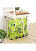 Cotton Tote Bag for Women & Men, Reusable Canvas Shoulder Bag, Lightweight Eco-Friendly Shopping Bag, Casual Handbag for Office, College, Travel, Grocery, Daily Use Carry Tote - (Light Green)