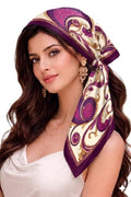 Wirkqeez Silk Head Scarf for Women – Luxury Satin Silk Hair Scarf, Soft Bandana Wrap for Sleeping, Hair Protection & Styling (Multicolor_04)