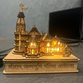 LASER ART Ram Mandir Ayodhya Illuminated Model Janaki Temple in Standard View.
