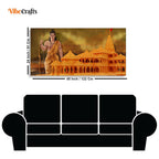 VIBECRAFTS Canvas Paintings for Living Room Drawing Room Hindus Canvas Wall Painting Fitted With Wooden Frame For Home | Office | Living Room | Gift (PTVCH_2828)