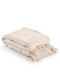 SASHAA WORLD Cotton Throw Bedcover Super Soft & Breathable | Throw for Living Room, Sofa, Bed, Chair, Picnic & Used for Gift | Natural Throw Blanket Pack of 1, 200L x180W cms Kafalo