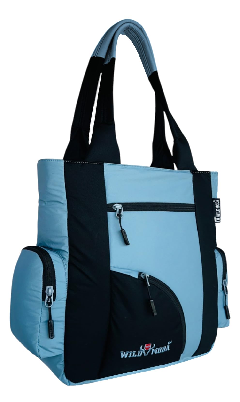 WILD MODA Kat Women Shoulder and Tote Bag (Grey & Black)