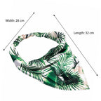 Hair Drama Co. Tropical Printed Women Elastic Scrunchies Hair Bands Retro Hair Ties Scarf Rubber Band Hair Accessories for Women & Girls