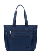 CELEBRINO Spacious Tote Handbag for Women | Nylon Hand Bags with Multiple Zip Compartments | Waterproof Large Shoulder Bag for Office, College, Travel & Shopping | Multi Pocket Zipper Handbags