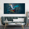 VIBECRAFTS Canvas Paintings for Living Room Drawing Room Auspicious Shri Ganpati Canvas Wall Painting for Home Decor|Office|Gift|Livingroom|Bedroom(PTVCH_2370NV)