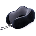 Billebon Premium Neck Pillow Ultra Soft with Hoodie, for Airplane (Grey Hoodie Neck Pillow with Eye Mask)