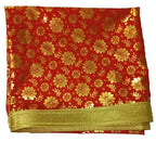 Lakshmi Maa Collection's Rumala Sahib Double Set Printed Red Color with Beautiful Golden gota (4 PEC.)