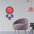 Artvibes Welcome To Our Sweet Home Wooden Wall Hanger for Gateway | Decor Hanging Ornaments | Door Quotes Hanging | Wall Poster | Wall Art Print | Gift Items for Home Decor | Wall Accent (WH_7203N)