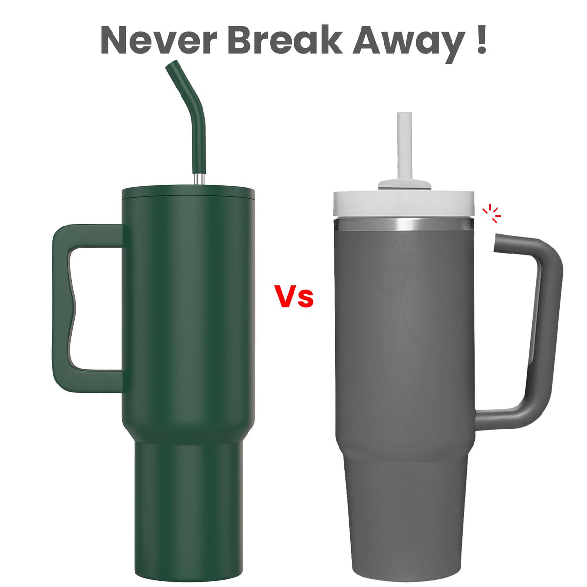 enem Tumbler, Deep Jungle, Tumbler with Metal Straw, Sipper, with Lid Leak Proof, 1 Metal Ice Cube, 1 Copper Spring (Tamba), Base Protector, Mug Travel, 1.2L