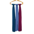 Premium Georgette Hijab for Women - 2 Meter Long Stylish | Stole | Lightweight Breathable Daily & Occasion Wear | Single Piece & Pack Of 3 Multicolor (3, Brown, Pale Blue, Purple)