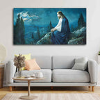 VIBECRAFTS Jesus in the Gethsemane Garden Premium Canvas Wall Painting With Frame for Living Room Drawing Room Home|Office|Gift (PTVCH_2218)
