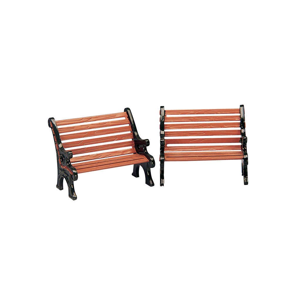Table Accents Lemax Set of Two Park Benches