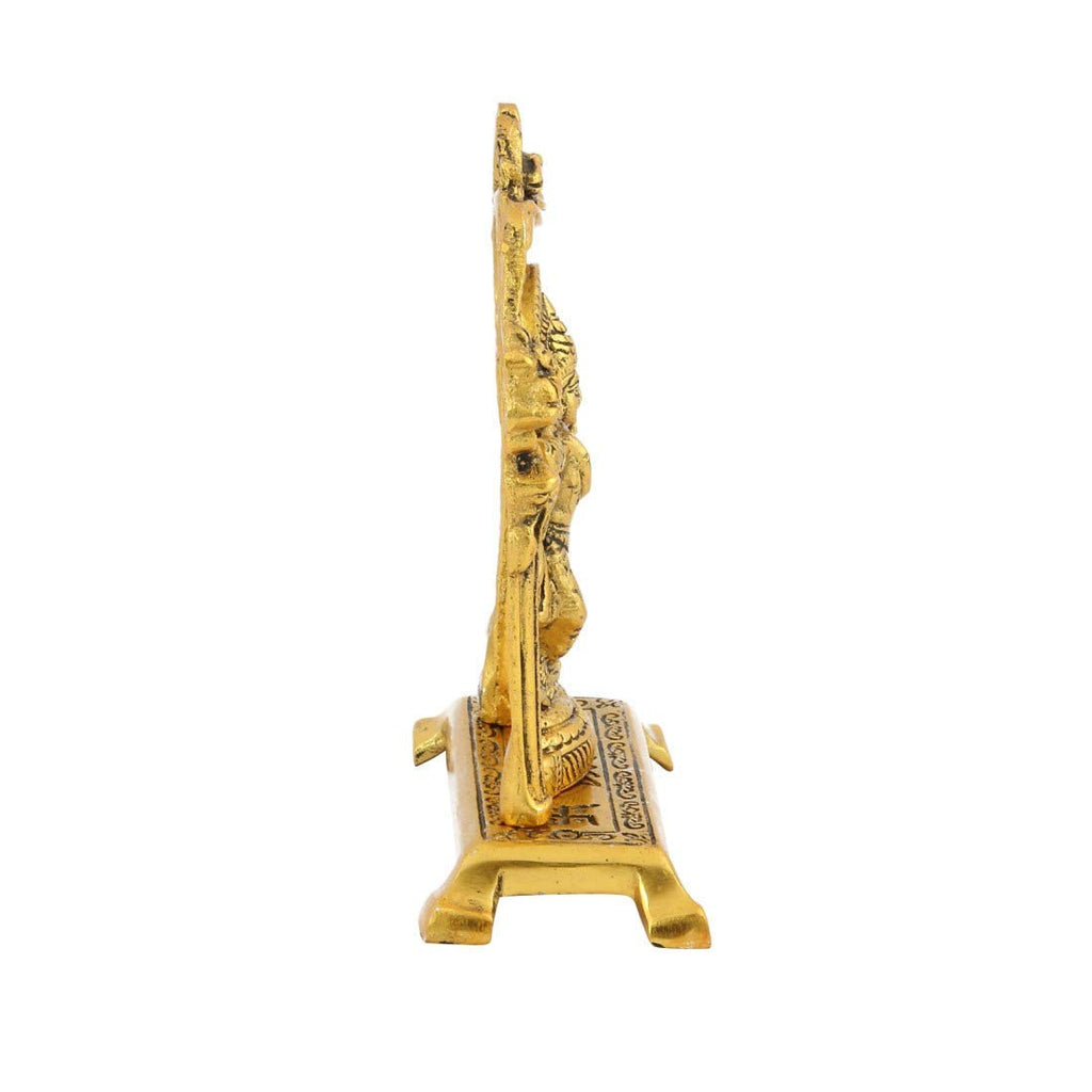 Prince Home Decor & Gifts Radha Krishna Standing Under Mehrab Metal Showpiece – Handcrafted Decorative Idol for Home Temple, Living Room Décor & Auspicious Festive or Wedding Gifting
