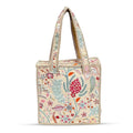 Quilted Tote Bag for Women, Multicolour Printed Handbag, Lightweight Shoulder Bag, Spacious Carryall Tote, Reusable Shopping Bag, Daily Use Travel Office College Handbag (Multicolor 8, 12 *12 In)