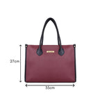 LEGAL BRIBE Women Textured Classic Tote Bag (Maroon)