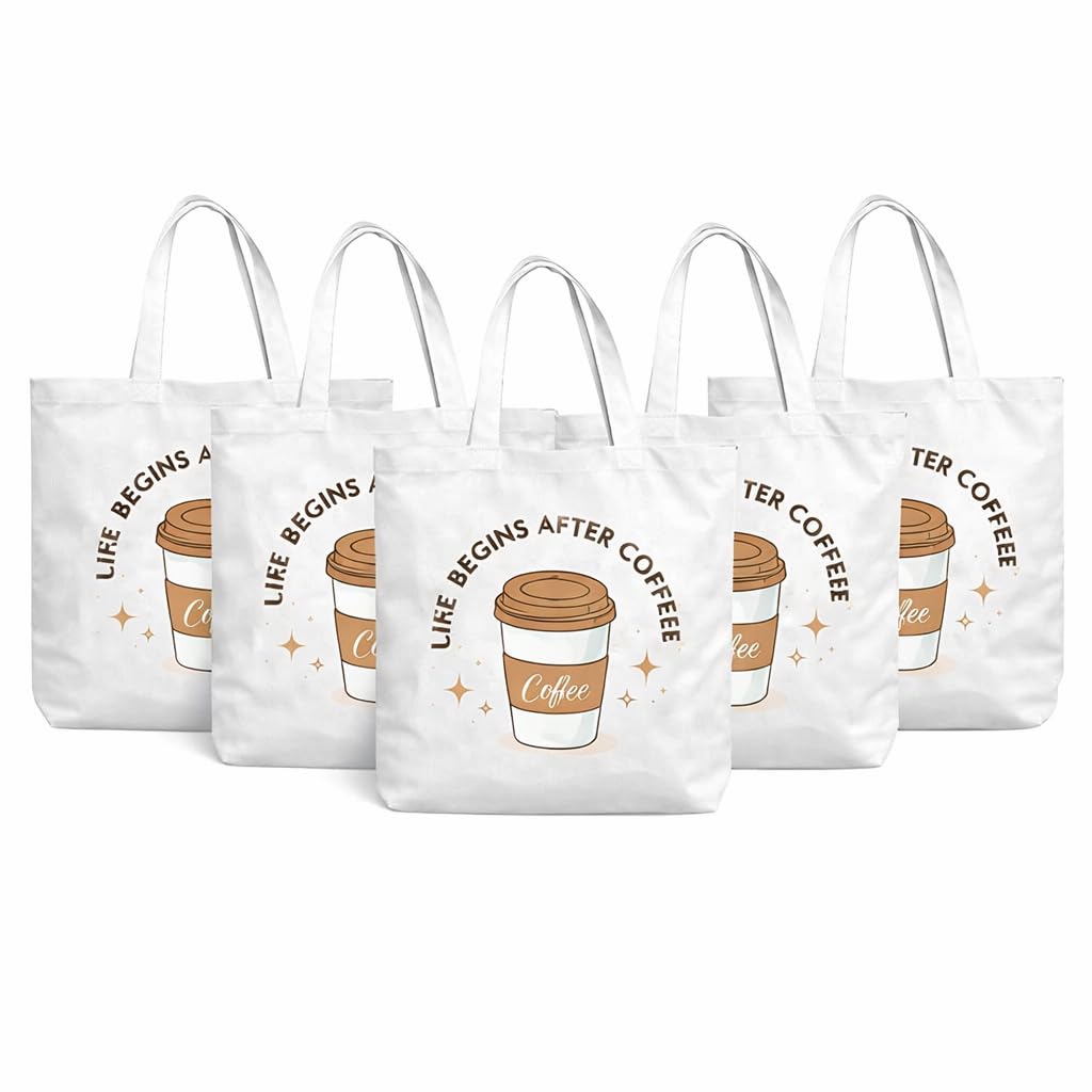 Bhoomi Impex Cotton Tote Bag - Reusable Eco-Friendly Shopping & Everyday Carry Bag, Lightweight & Durable_ Print - 14