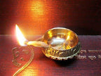 Prince Home Decor & Gifts Diwali Kuber Deepak Diya Oil Lamp for Puja Home Decor (Medium, Gold) - Set of 2