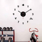 VIBECRAFTS Gym Exercises Designer Big Size 3D Infinity Acrylic Wall Clock for Home Decor, Office, Living Room, Bedroom, Cafe's, Gifts (WWCVC1Pcs_20008NNV)