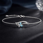 Clara 925 Silver Butterfly Adjustable Bracelet Gift for Women and Girls