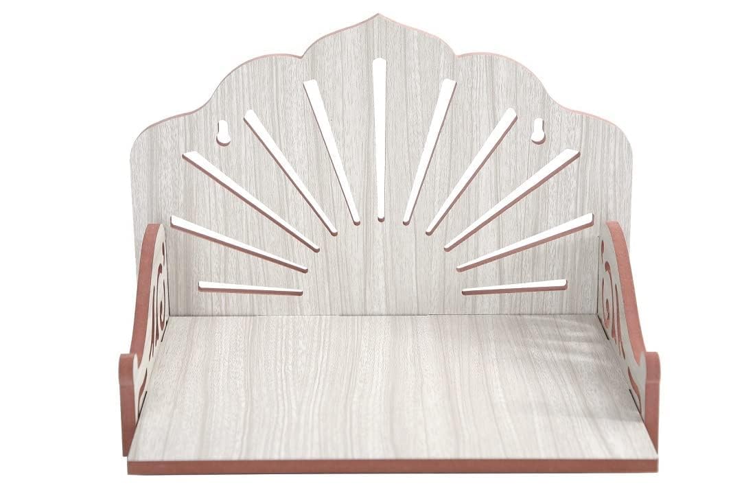 SAPRA Wall Hanging Wooden Mandir for Home | Small Pooja Stand for Wall | Compact Wooden Temple for Pooja Room | Space-Saving Home Mandir & Decorative Wall Pooja Shelf (DIY(Do-It-Yourself))