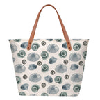 The Purple Tree Oversized Tote Bag For Women, Shell Art Tote Bags with Zip, College Bag for Girls, Tote Bag for Traveling & Daily Use, Gifts for Women, Large Capacity Handbag