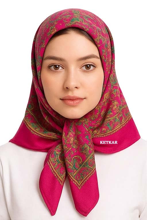 KETKAR Women's Woolen Winter Scarf | Soft & Warm Cold Weather Muffler, Wrap & Shawl | Elegant Wool Blend | Pack of 1_Pink