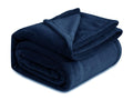 A Brand New - Umi Plush Flannel Blanket 300 GSM Lightweight Cozy Ultra Soft Premium Luxury Throw for Bed, Sofa, Couch, Travel & Camping (Blue, Single 150x220) Kafalo