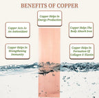 ALEAF Pure 99.9% Copper Plate for Making Structured Water 3.5 X 12inch with 1mm thickness (15 Liters Thick copper sheet)
