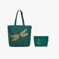 Eco Right Large Canvas Tote Bag for Women with Cosmetic Pouch, Zipper Handbags for Women Inner Pocket for Shopping, Office & Daily Use(Tote & Cosmetic Pouch)
