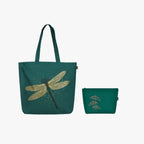 Eco Right Large Canvas Tote Bag for Women with Cosmetic Pouch, Zipper Handbags for Women Inner Pocket for Shopping, Office & Daily Use(Tote & Cosmetic Pouch)