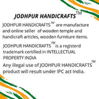 Jodhpur Handicrafts Home Wooden Temple/Pooja Mandir with LED Bulb