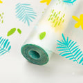Dribble (45cm X 500cm) Eva Shelf Liner Mat Roll, Non Slip Drawer & Cabinet Liner for Kitchen, Waterproof Oilproof Washable Fridge Mat, Anti Skid Cupboard Wardrobe Multipurpose Mat Tropical Breeze Kafalo