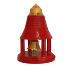 R&R Spirituals Metal Home Temple/Pooja Mandir/Mandir for Home Added Combo (Red)
