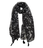 FLIHAUT Women’s Chiffon Georgette Printed Scarf/Stole Combo Pack of 5 | Lightweight Multipurpose Fashion Scarves for Casual, Office & Party (50x172 cm)