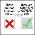 Trance Home Linen 100% Cotton Cushion Covers Only for Sofa & Diwan, Throw Pillow (16X16 in, 40Cmx40Cm, Dori & Damask Mustard Yellow) Set of 5