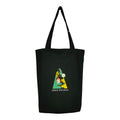 DANIOO Canvas Tote Bag for Women, Multipurpose Handbags for women with Zipper and Pocket for Travel, Shopping and College Tote Bag (Black) (Yellow Green)